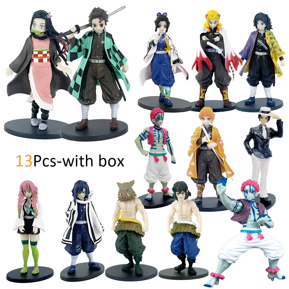 Demon Slayer Kimetsu no Yaiba Action Figures PVC 3.9–6.3in 6