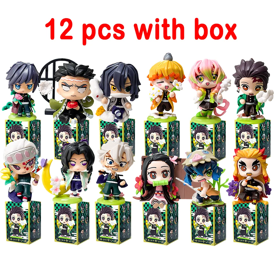 Demon Slayer טנג'ירו קמאדו ונזוקו סט דמות Blind Box 6-8 ס״מ (Demon Slayer Tanjiro Kamado & Nezuko Blind Box Figure Set 6-8cm) 6