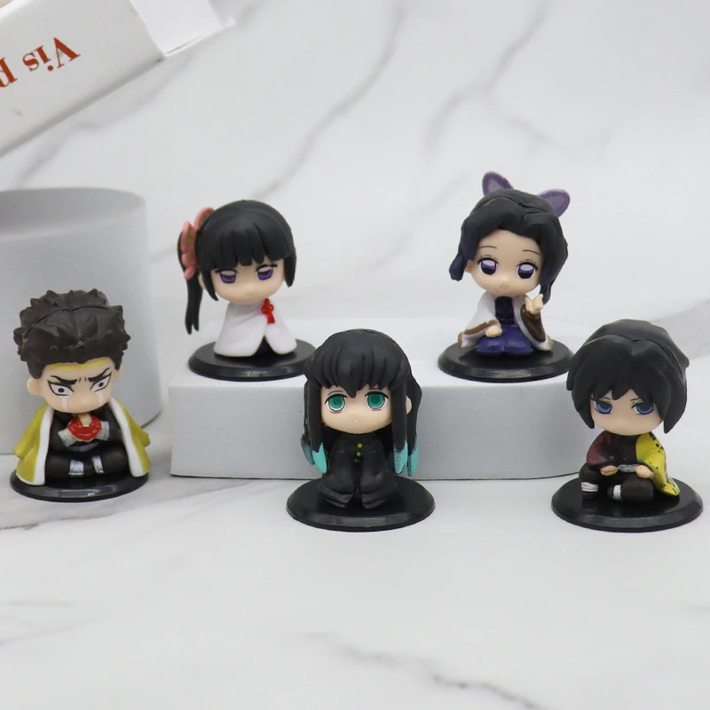 Demon Slayer Kimetsu no Yaiba דמויות ישיבה בסגנון Q-Version (גודל S) (Demon Slayer Kimetsu no Yaiba Q-Version Sitting Figures (Size S)) 3