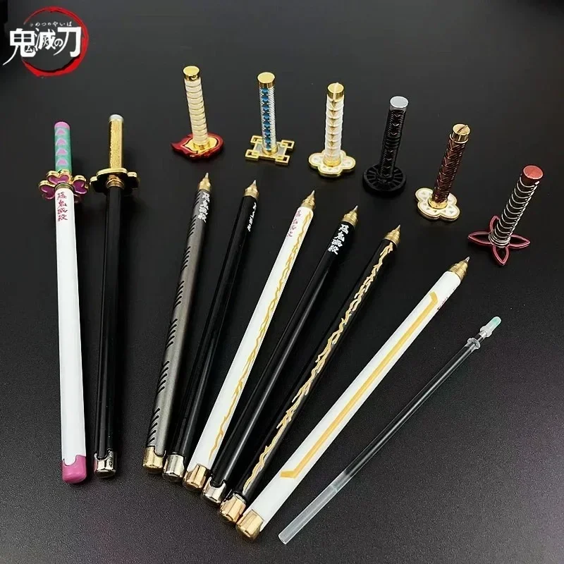 Demon Slayer Anime Gel Pen Sword Prop, Refillable (Size) 2