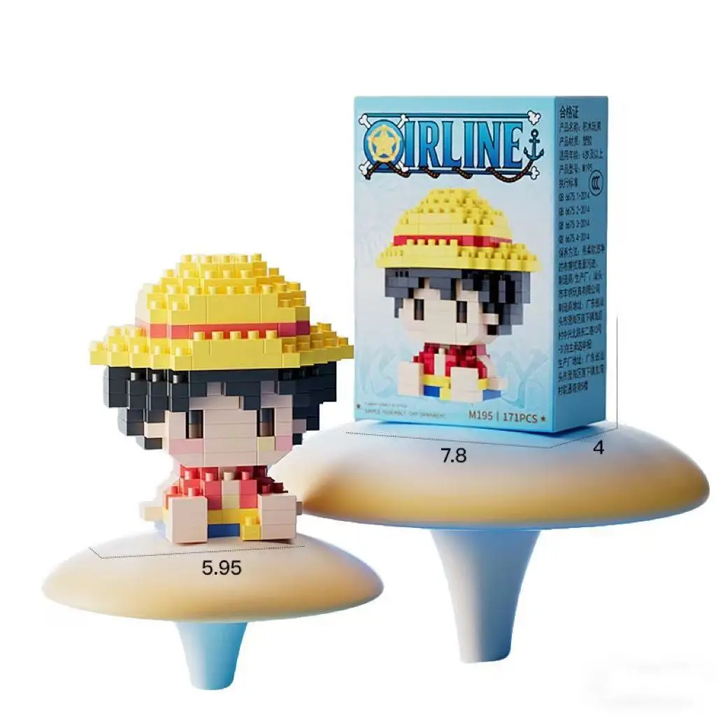One Piece Luffy Nika Micro Action Block Figure, Mini Bricks 2
