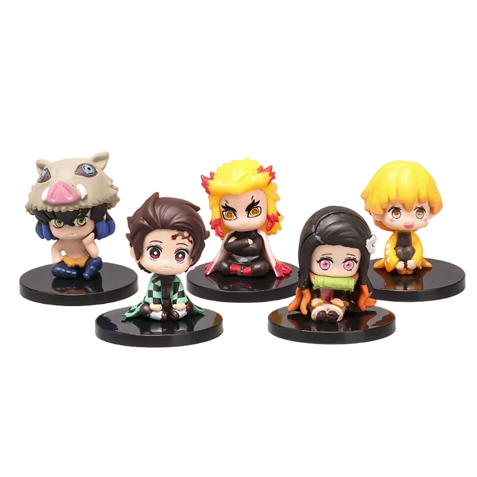 Demon Slayer Q Version Character Set (10pcs) Sitting Figures 6