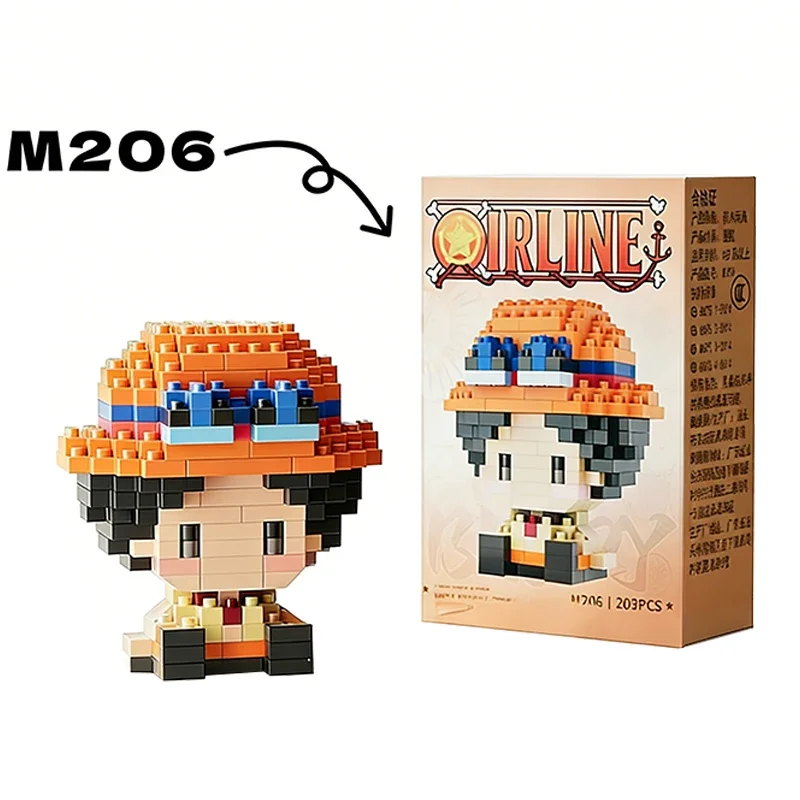 One Piece Luffy Sun God Nika Micro Building Blocks Set 5