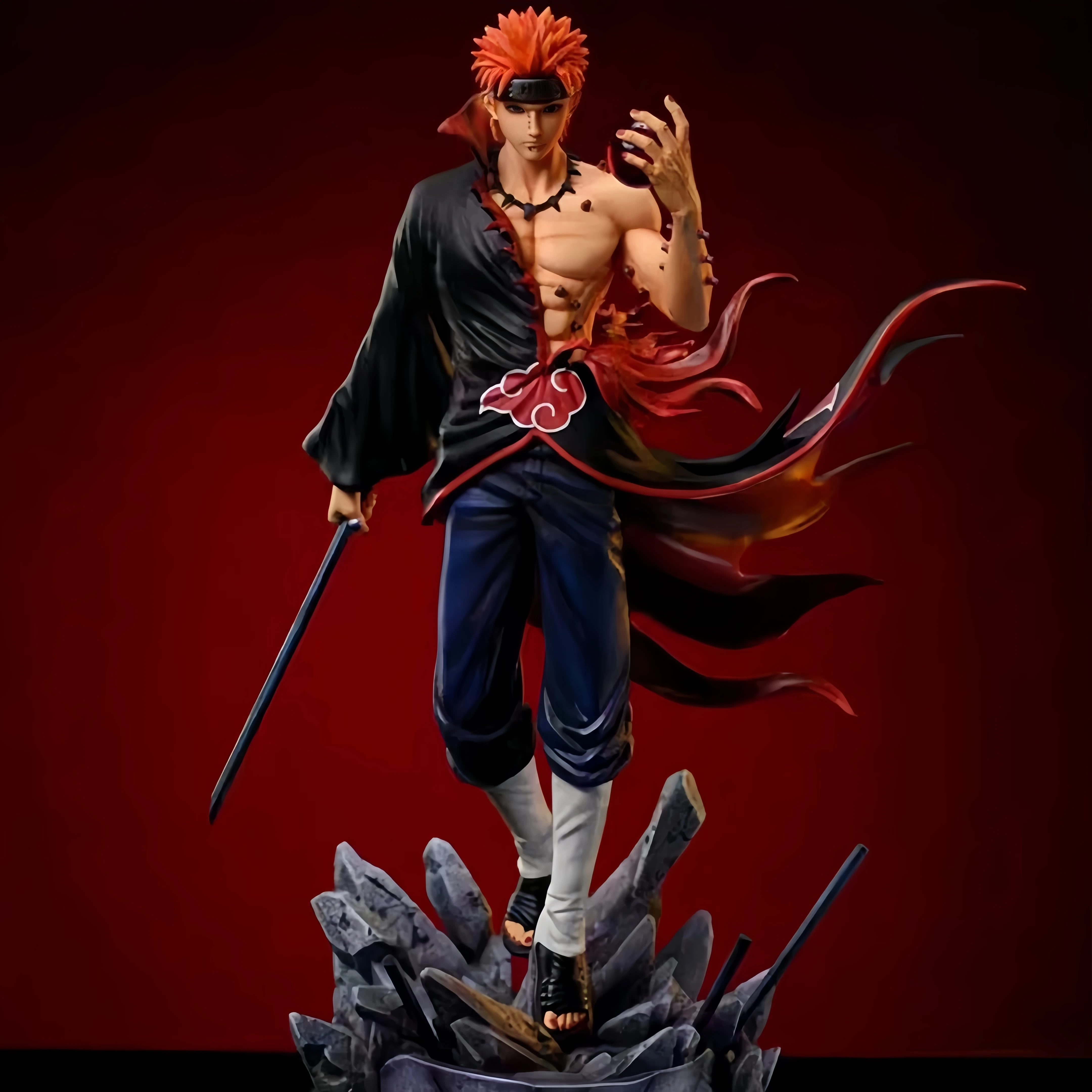 נארוטו פיין דמות PVC, דגם אוסף אנימה 23cm (Naruto Pain PVC Figure, Anime Collection Model 23cm) 3