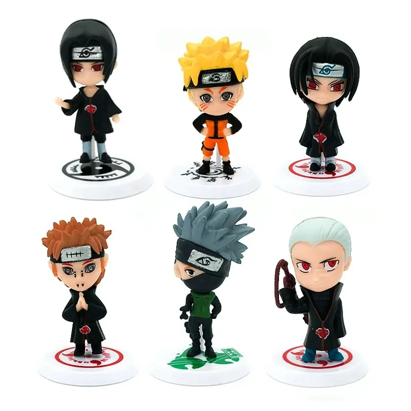 Naruto 6-Pack Mini Figures: Sasuke, Gaara & Madara 7–8cm 4
