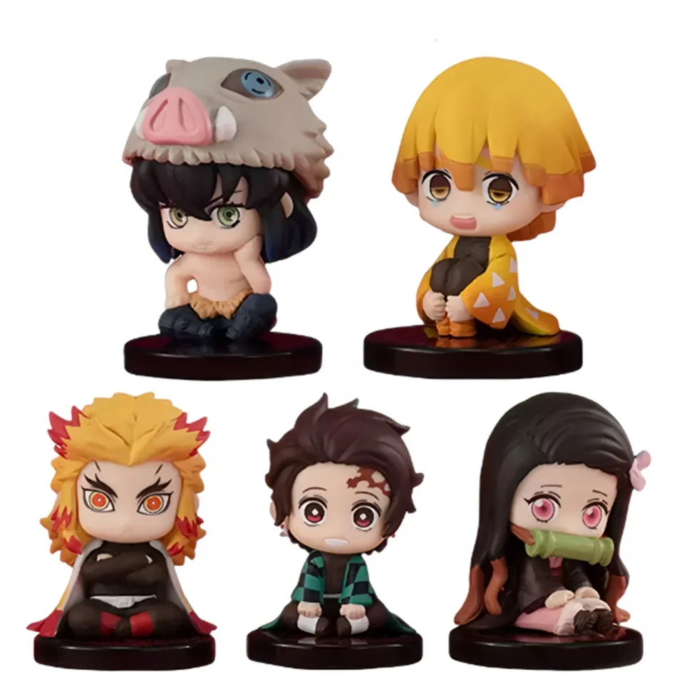 Demon Slayer Q Version Character Set (10pcs) Sitting Figures 3