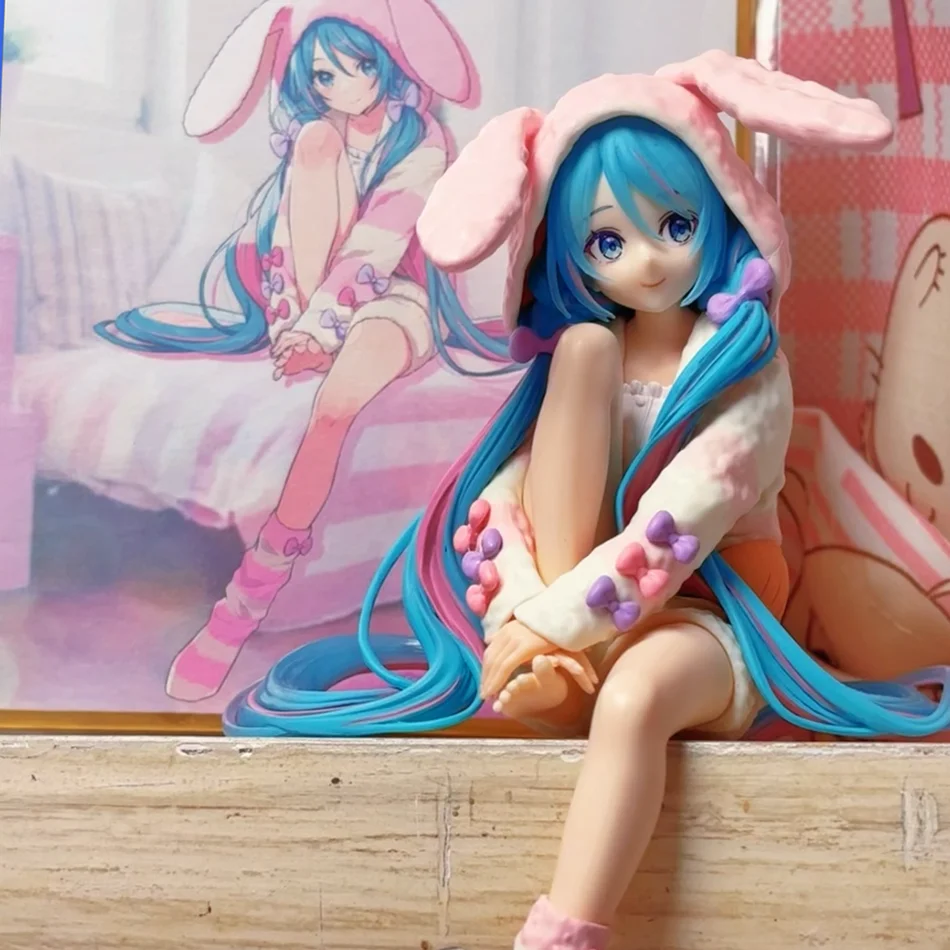 פיגורת האצונה מיקו Noodle Stopper - Rabbit Pajamas 15 ס״מ (Hatsune Miku Noodle Stopper Figure - Rabbit Pajamas 15cm) 6