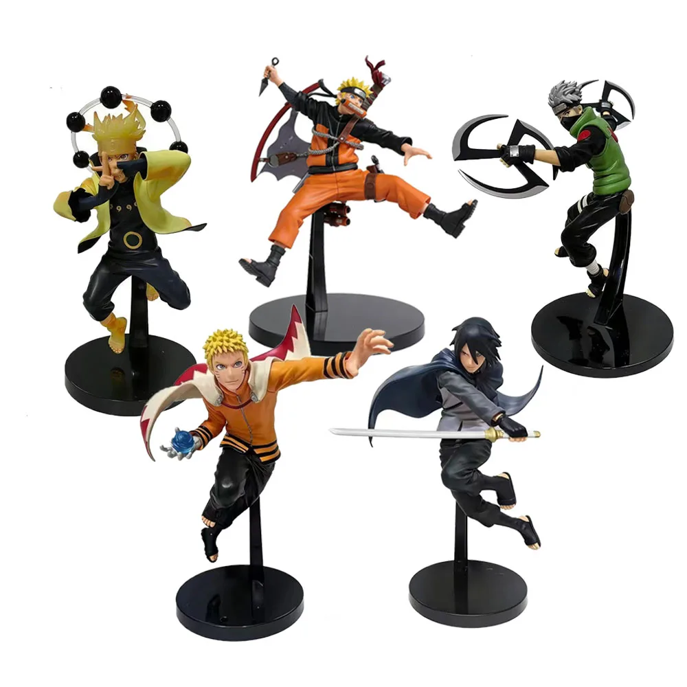 סט פיגורות אקשן Naruto Shippuden מ-PVC (המידות משתנות) (Naruto Shippuden Naruto Action Figure Set PVC (Size varies)) 6