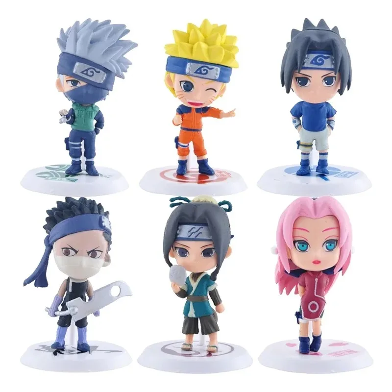 Naruto 6-Pack Mini Figures: Sasuke, Gaara & Madara 7–8cm 5