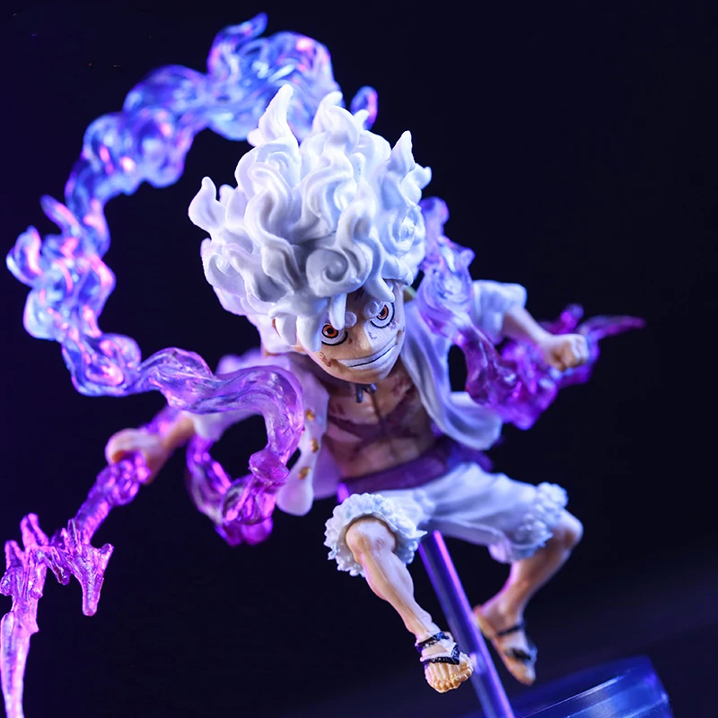 One Piece לופי Gear 5 דמות פעולה, פסלון PVC קטן 10cm (One Piece Luffy Gear 5 Action Figure, PVC Mini Statue 10cm) 2