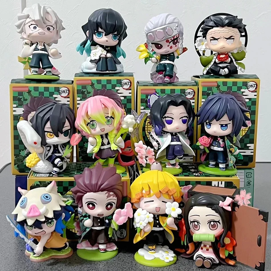 Demon Slayer סט דמויות PVC בסגנון Q (12 דגמים) – מידה (Demon Slayer Q-Style PVC Figure Set (12 Styles) – Size) 6