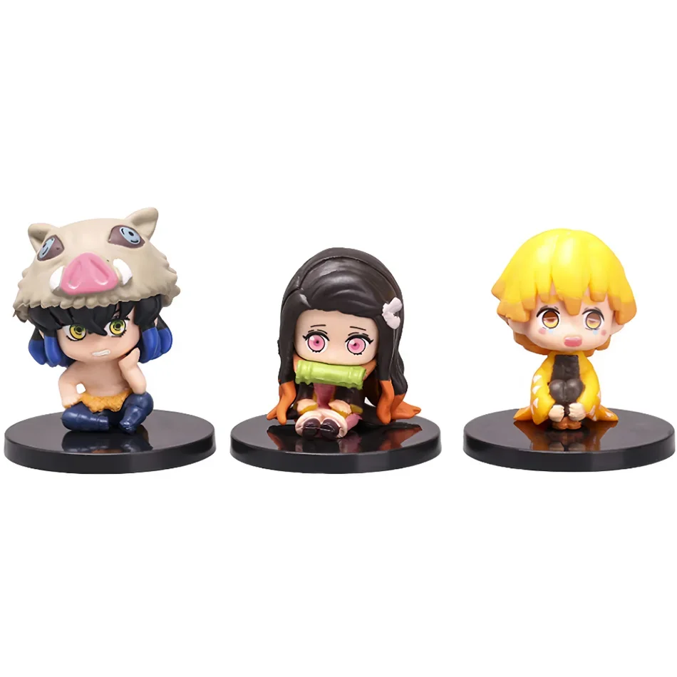 Demon Slayer Q Version Character Set (10pcs) Sitting Figures 5