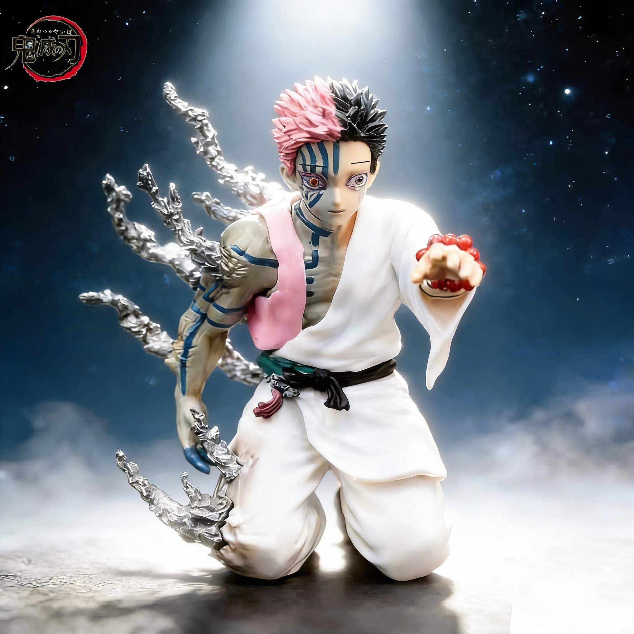 Demon Slayer אקאזה פסלון PVC בגודל 14 ס״מ (Demon Slayer Akaza PVC Figure Model 14cm) 2