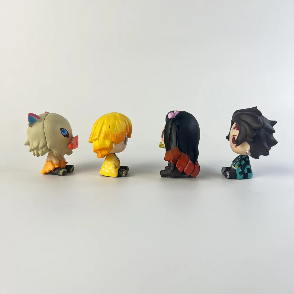 סט דמויות מיני PVC של Demon Slayer (4 יח׳) (Demon Slayer Characters Mini PVC Figurines Set (4pcs)) 3