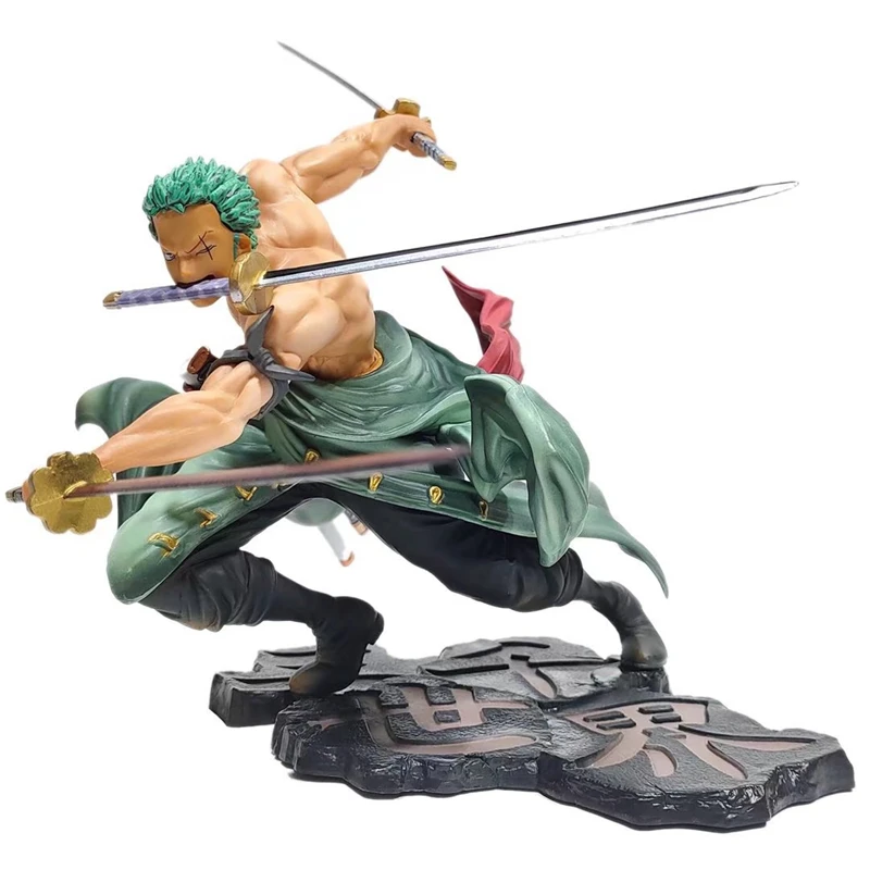 דמות אקשן One Piece רורונואה זורו בסגנון GK PVC 10cm (One Piece Roronoa Zoro GK PVC Action Figure 10cm) 2