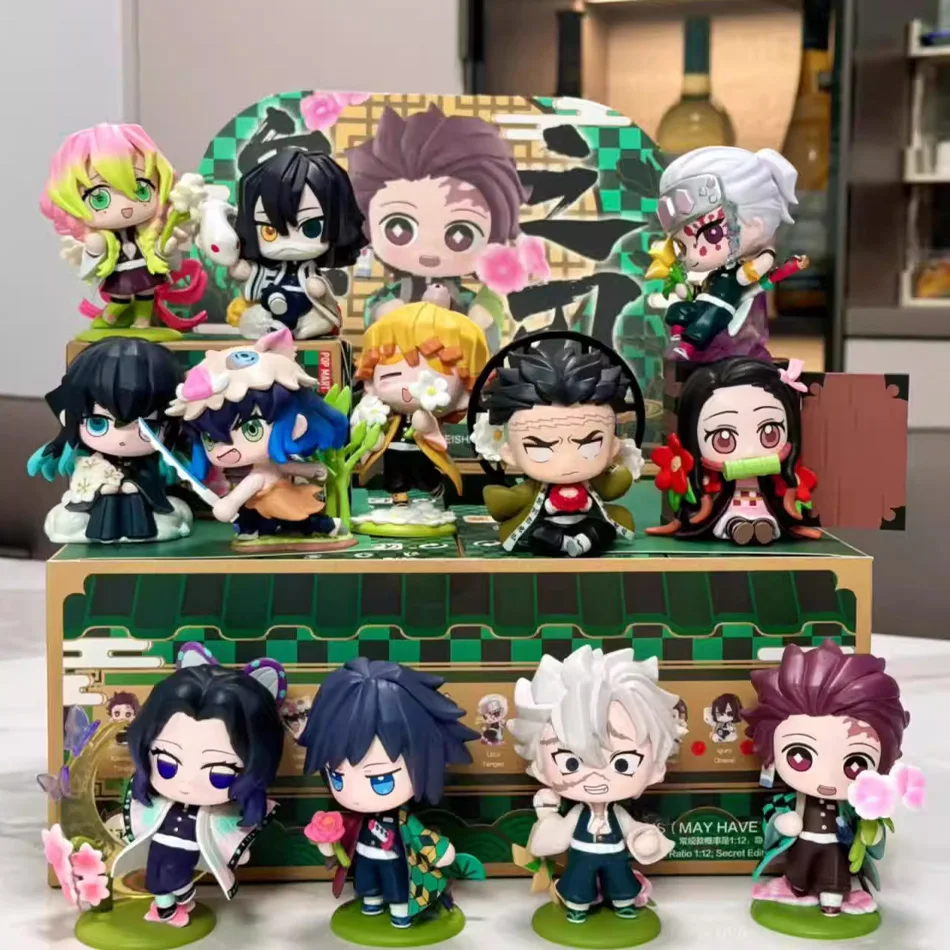 Demon Slayer סט דמויות PVC בסגנון Q (12 דגמים) – מידה (Demon Slayer Q-Style PVC Figure Set (12 Styles) – Size) 4