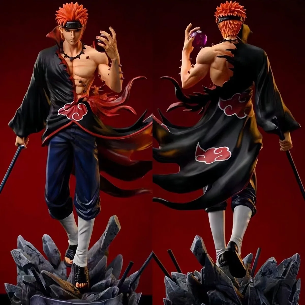 נארוטו פיין דמות PVC, דגם אוסף אנימה 23cm (Naruto Pain PVC Figure, Anime Collection Model 23cm) 2