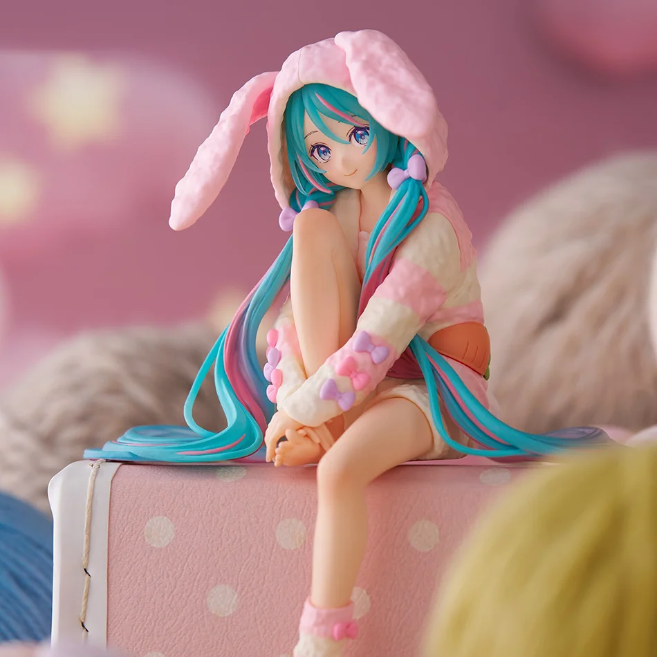 פיגורת האצונה מיקו Noodle Stopper - Rabbit Pajamas 15 ס״מ (Hatsune Miku Noodle Stopper Figure - Rabbit Pajamas 15cm) 3
