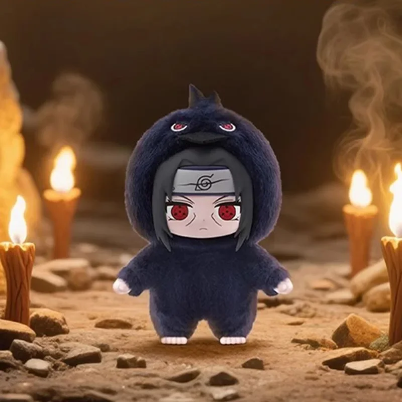 Naruto סאסקה בובה ויניל חמודה בצורת חיית מסיבה בקופסת Blind Box 14 ס"מ (Naruto Sasuke Cute Beast Vinyl Plush Blind Box 14cm) 4